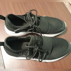 Fabletics Zuma Black and White Slip-On Sneakers